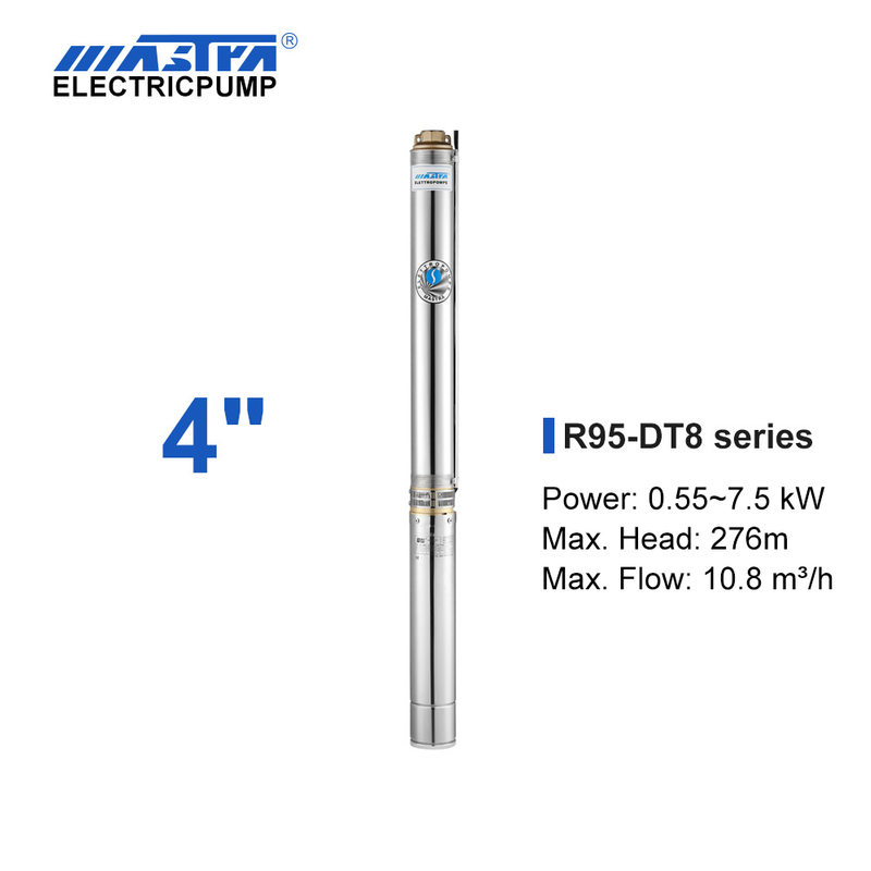 4-дюймовый погружной насос Mastra - серия R95-DT 8 м³/ч водяная крыльчатка лодочного типа с номинальным расходом